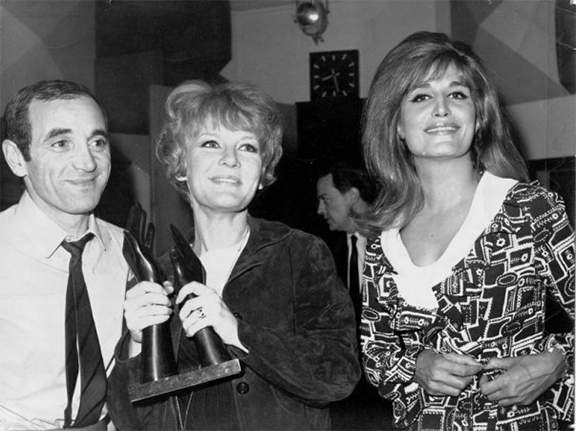 With Aznavour and Dalida